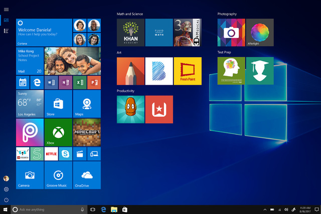 Windows 10 S khá giống với Windows 10 bình thường nhưng chỉ có thể cài đặt ứng dụng từ Windows Store